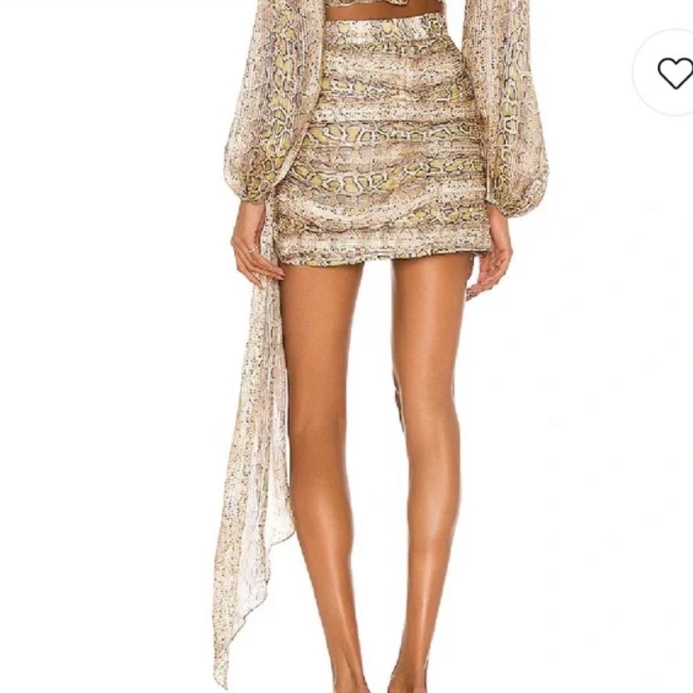 ROCOCO SAND Rhea Mini Skirt set in Snake Multi - Picture 8 of 16